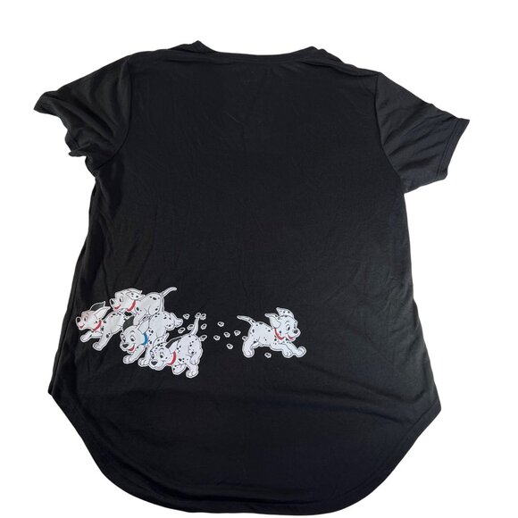 Disney 101 Dalmatians Dogs Front and Back Graphics T-Shirt L 11-13 Women Juniors - Picture 5 of 6